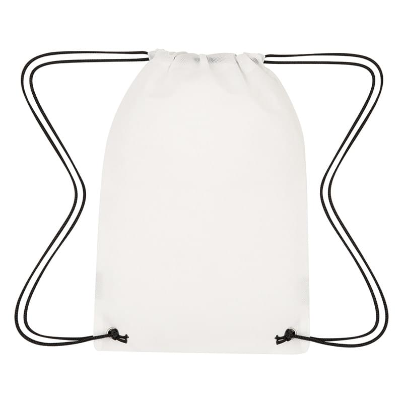 Reflective Non-Woven Coloring Drawstring Bag With Crayons