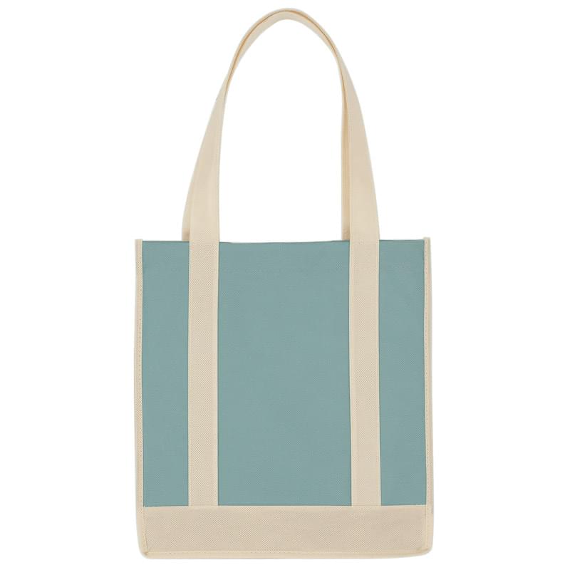 Non-Woven Two-Tone Shopper Tote Bag
