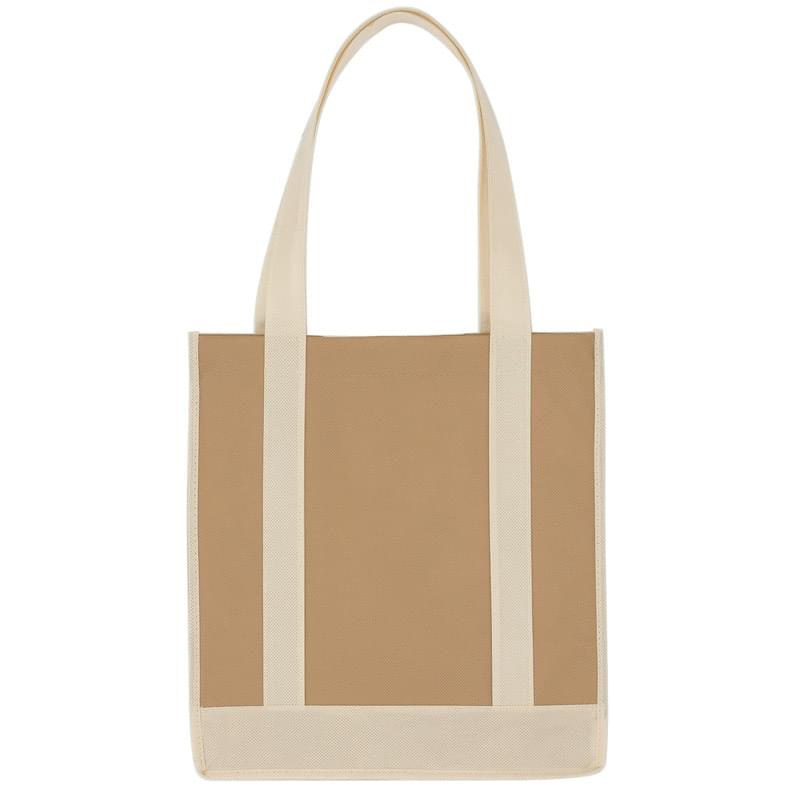 Non-Woven Two-Tone Shopper Tote Bag