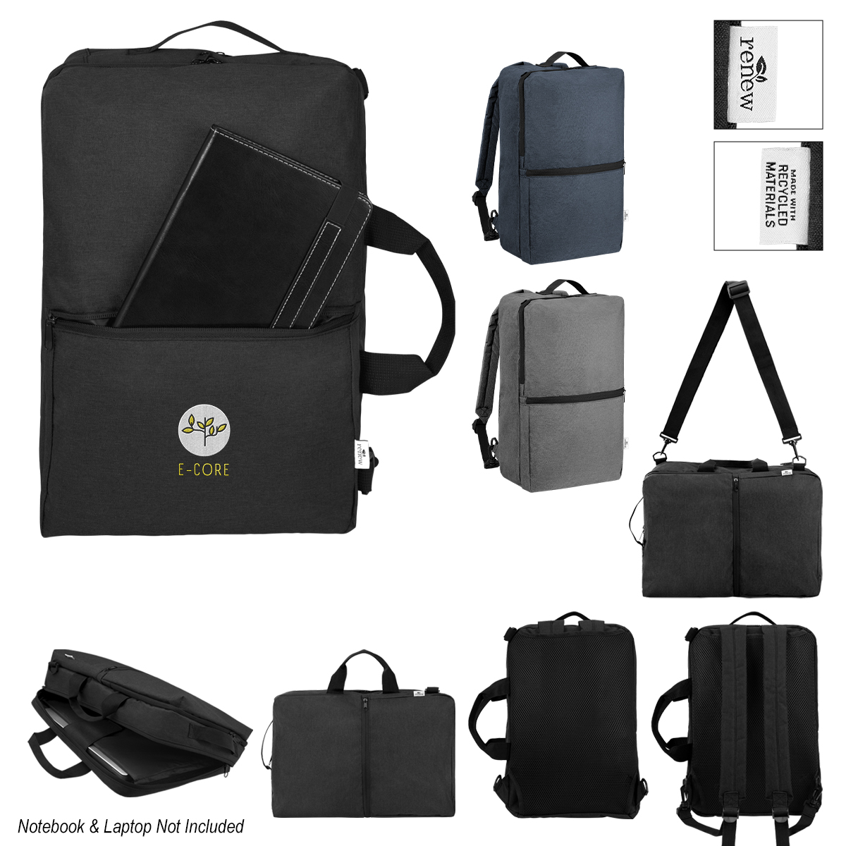 Sophie 3-In-1 Convertible rPET Computer Backpack