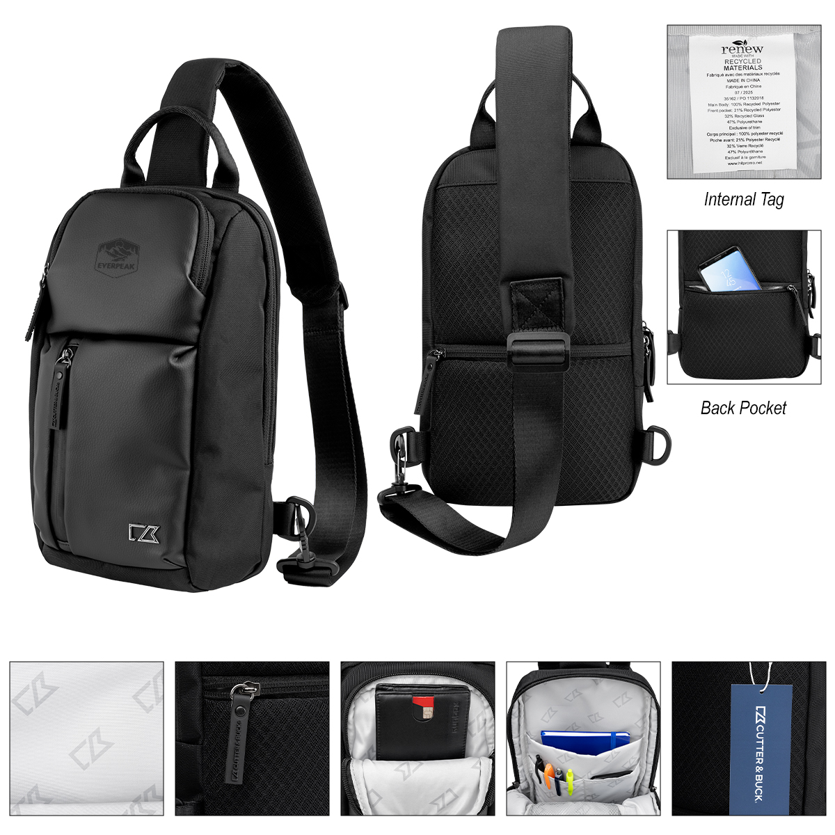 Cutter & Buck Active Collection Sling Bag