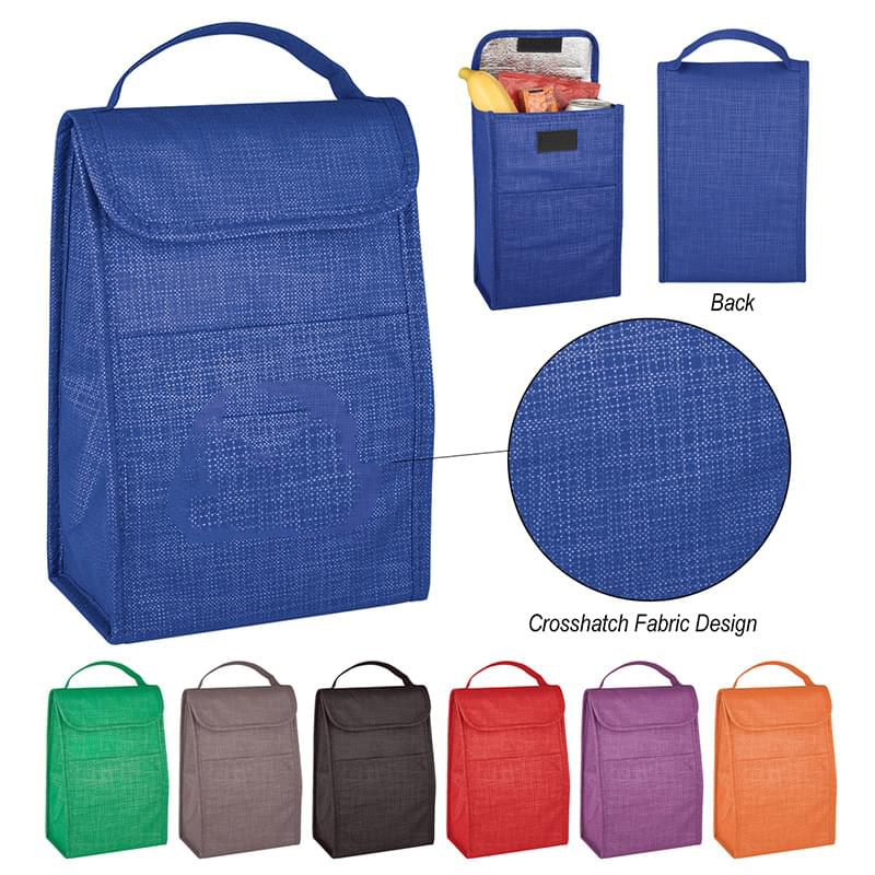 Crosshatch Non-Woven Lunch Bag
