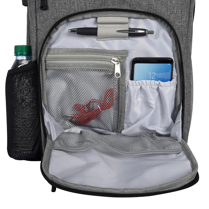 Heathered RFID-Blocking Daily Commute Laptop Rucksack