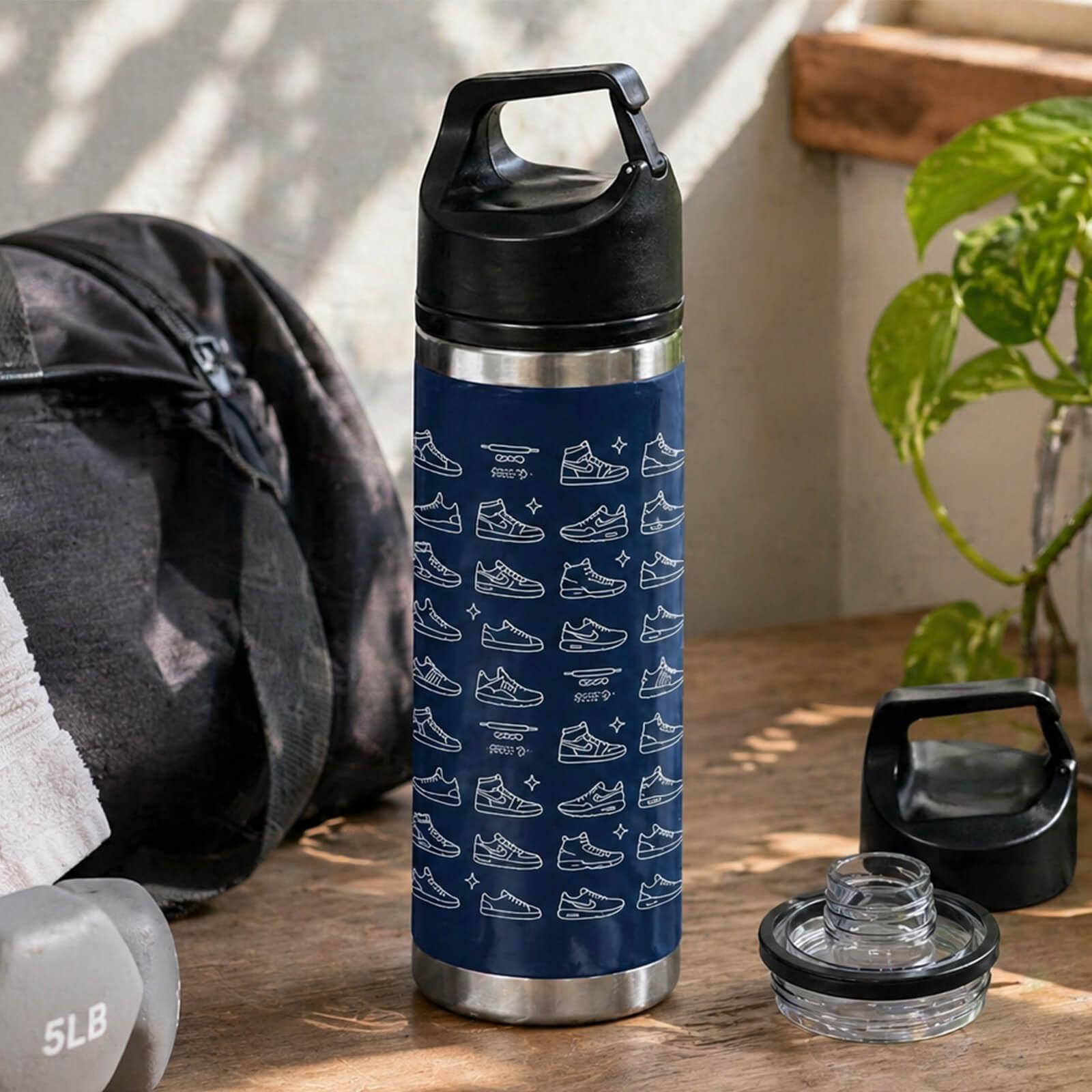 18 Oz. Full Laser Davenport Stainless Steel Bottle