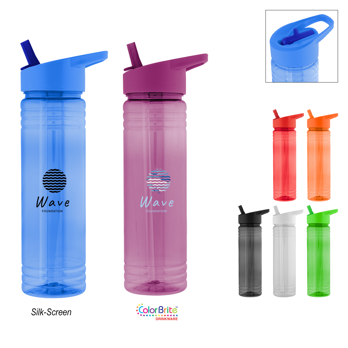 24 Oz. Ricky rPET Bottle