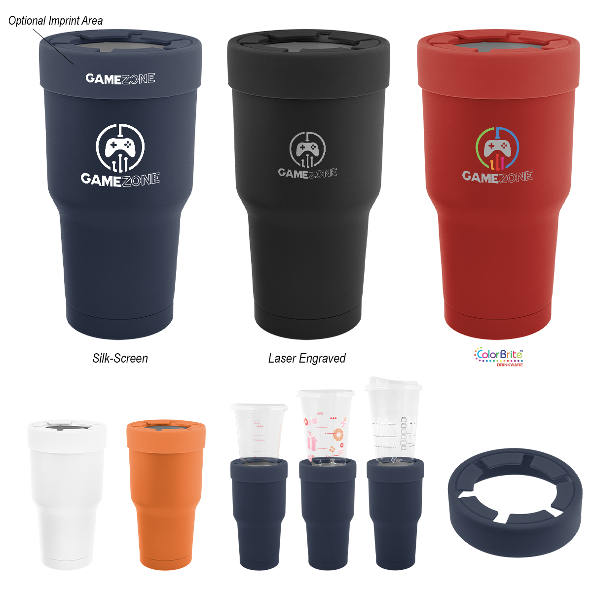 30 Oz. Reynolds On The Go Stainless Steel Cup Insulator