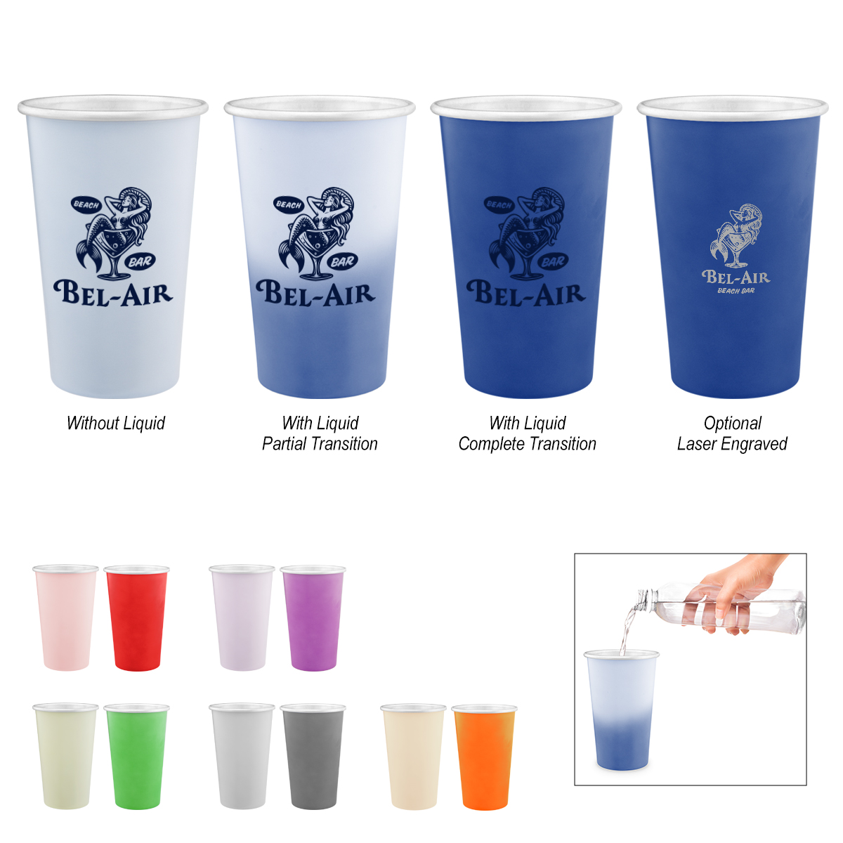 15 Oz. Color Changing Recycled Aluminum Cup