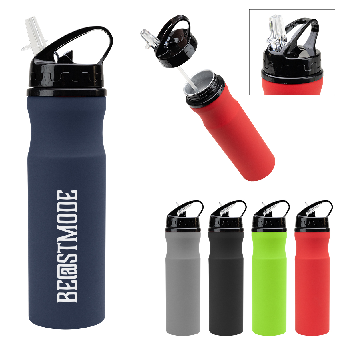 22 Oz. Memphis Recycled Aluminum Bike Bottle