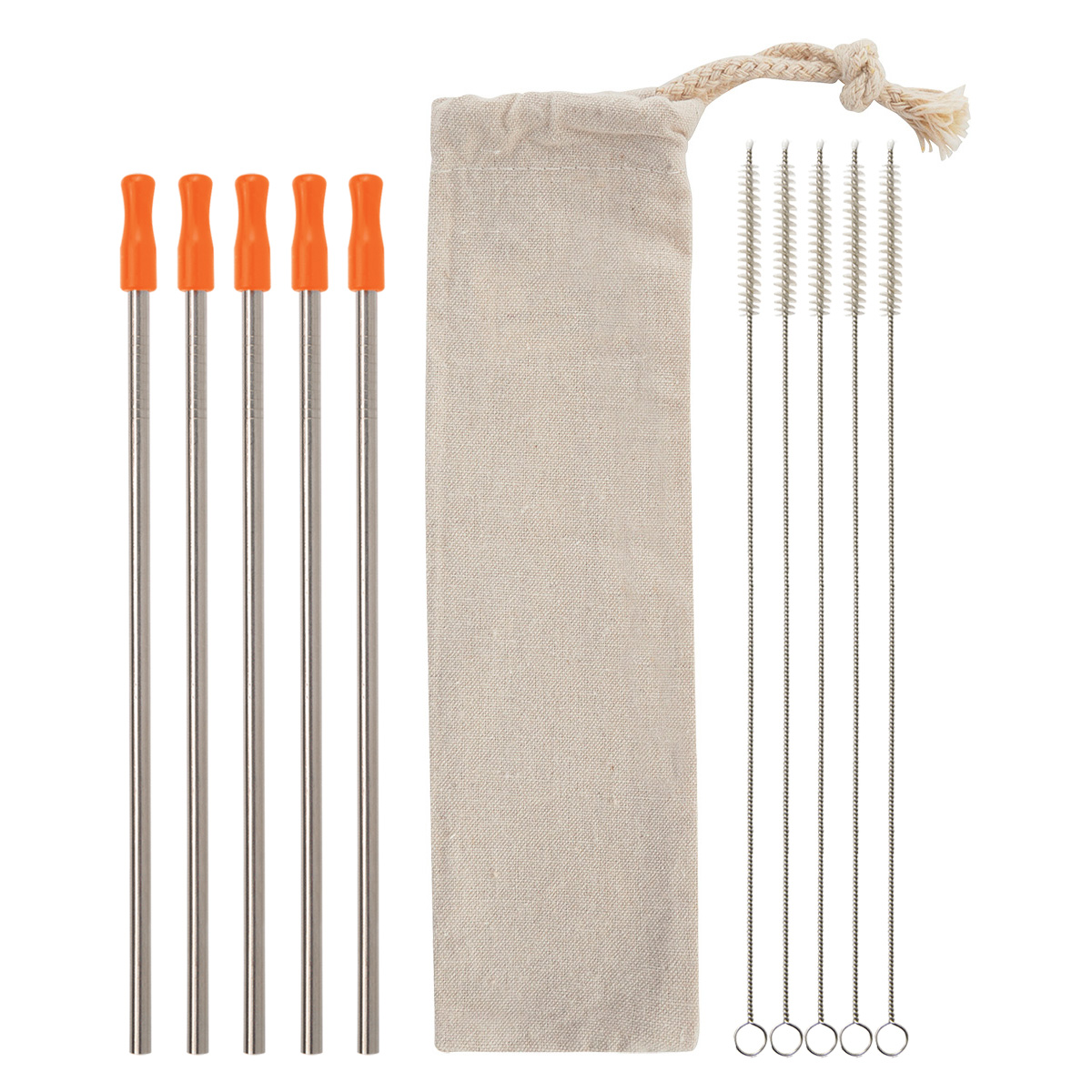 SILVER WITH ORANGE