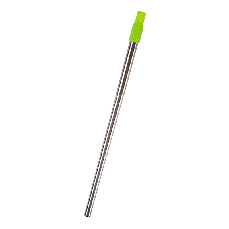 Greeting Card With Collapsible Stainless Steel Straw Kit