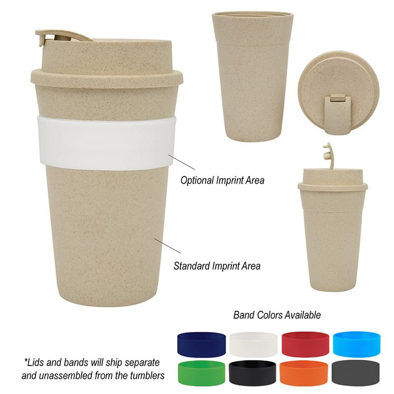 16 Oz. Wheat Travel Tumbler