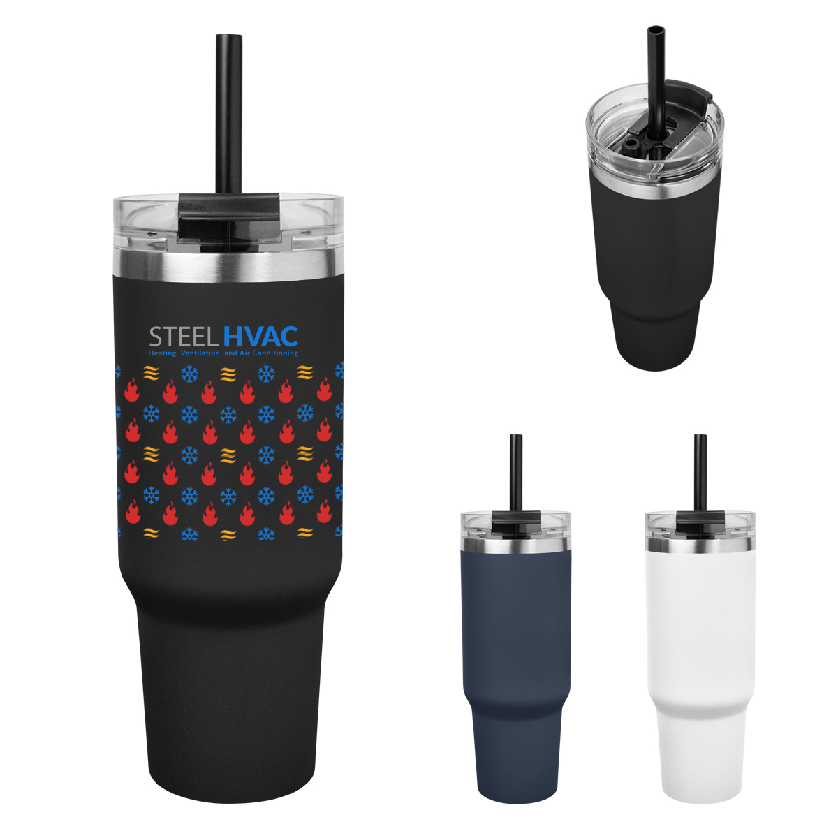 40 Oz. Full Color Naomi Intrepid Recycled Stainless Steel Tumbler