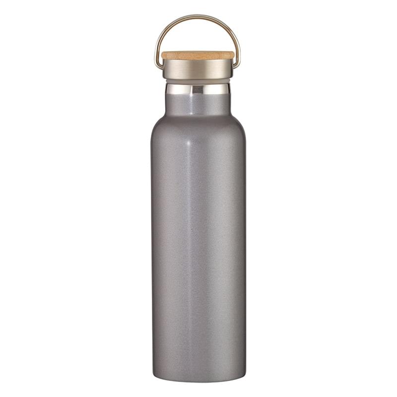 21 Oz. Liberty Stainless Steel Bottle With Wood Lid