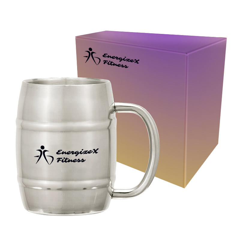 14 Oz. Moscow Mule Barrel Mug with Custom Box