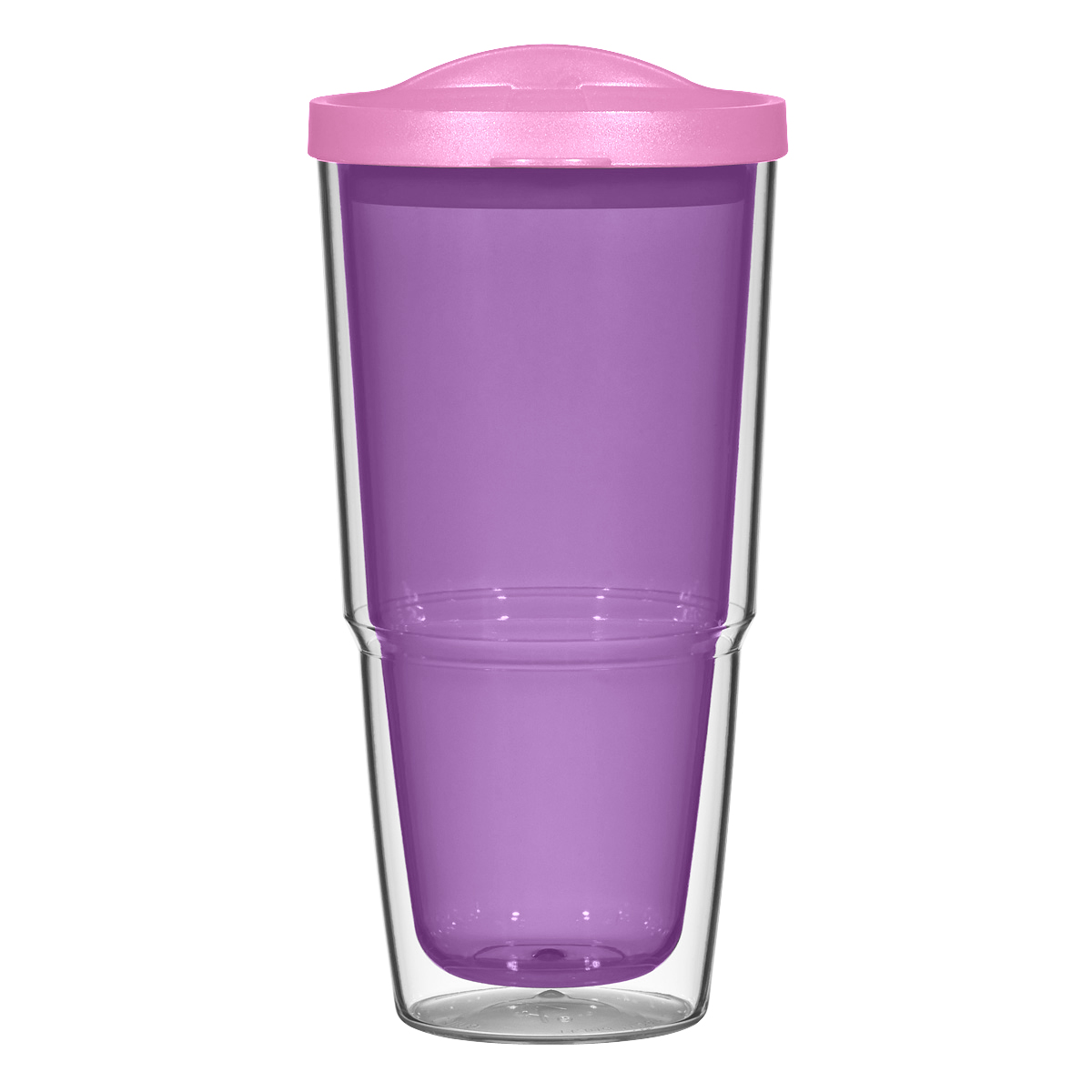 CLEAR WITH PURPLE