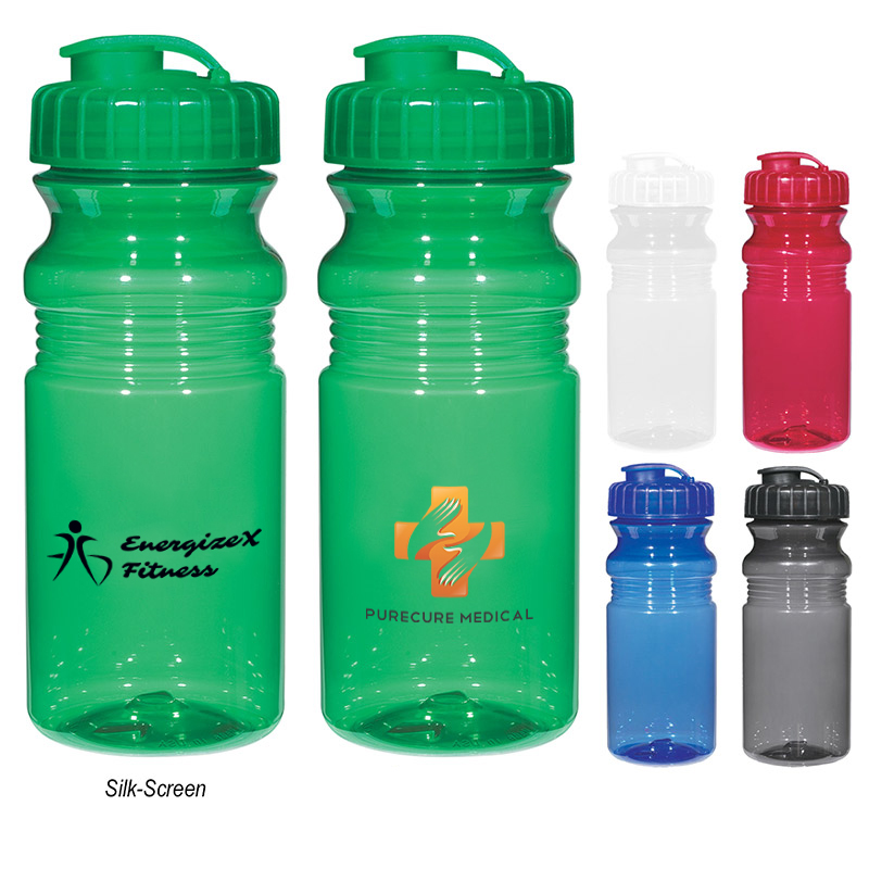 Poly-Clear™ 20 Oz. Fitness Bottle With Super Sipper Lid
