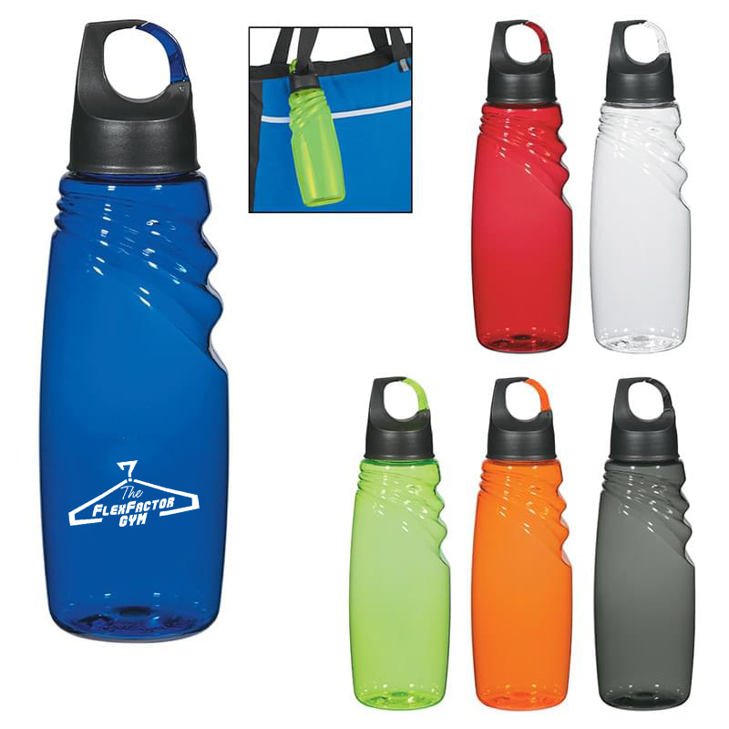 24 Oz. Crest Carabiner Sports Bottle