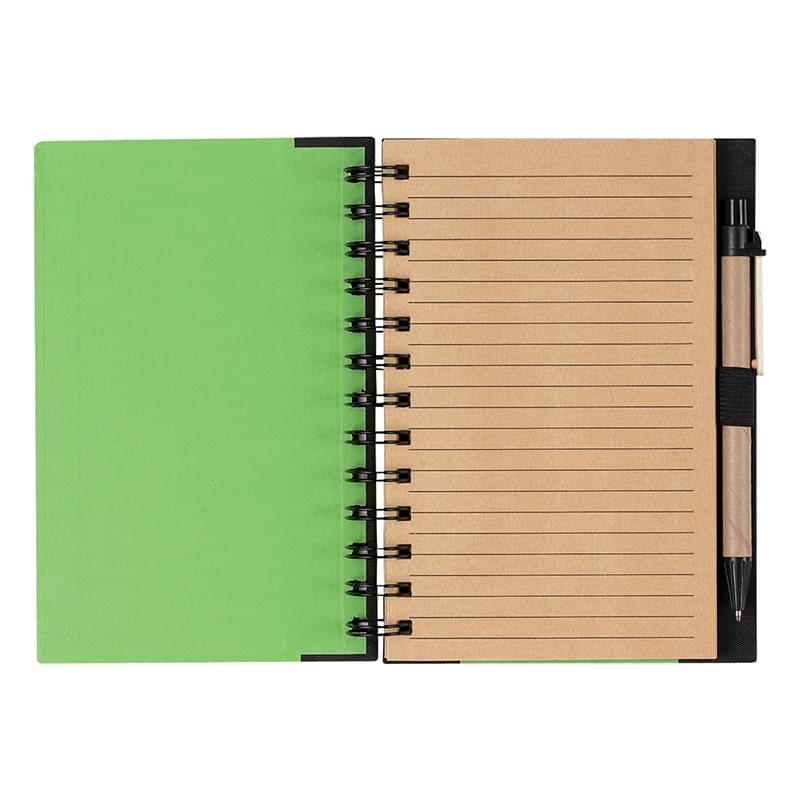 Eco-Inspired 5" X 7" Spiral Notebook & Pen