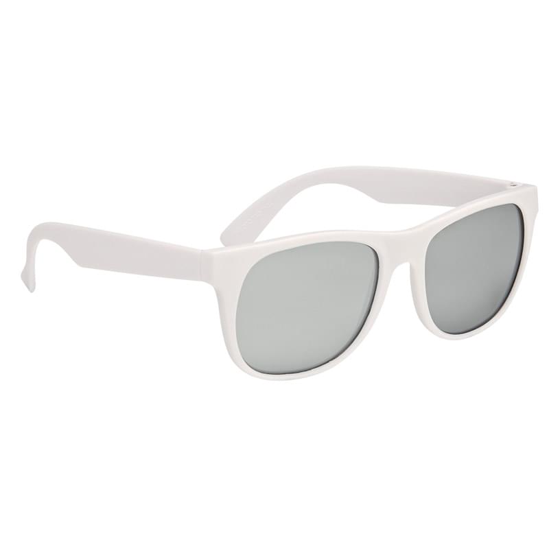 Rubberized Mirrored Malibu Sunglasses