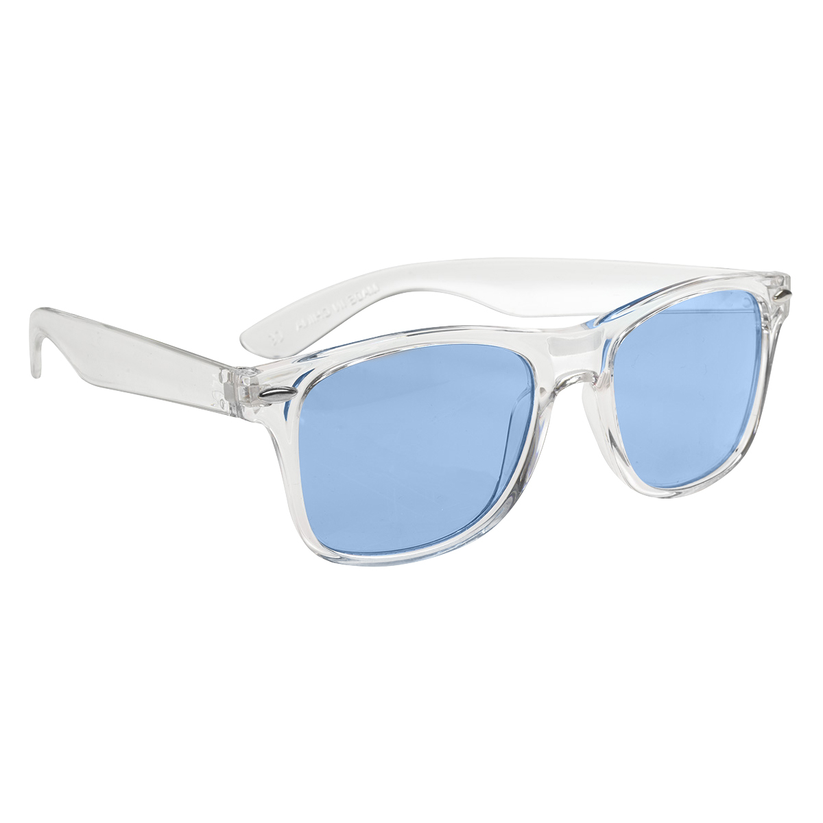 CLEAR WITH BLUE
