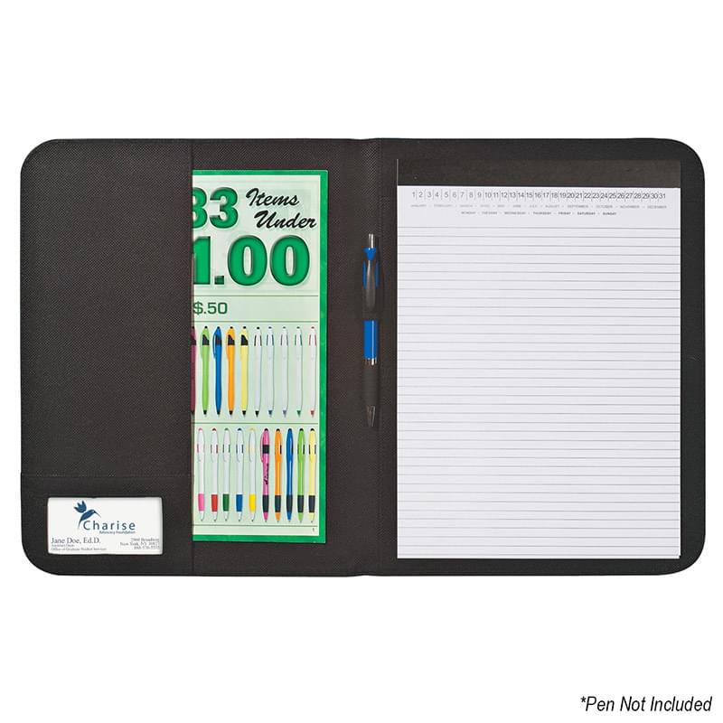 Non-Woven 8 ½" x 11" Bubble Padfolio