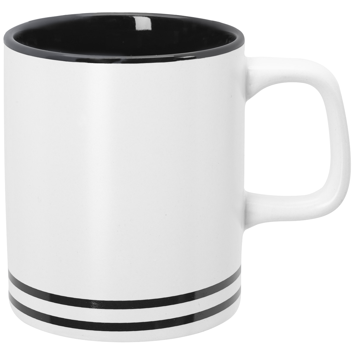 WHITE WITH BLACK