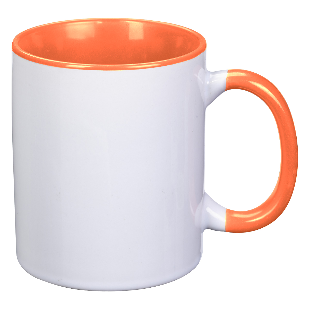 WHITE WITH ORANGE