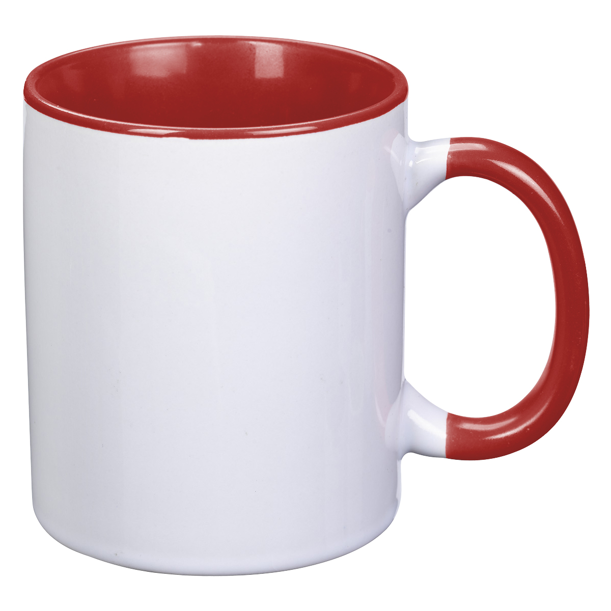 WHITE WITH RED