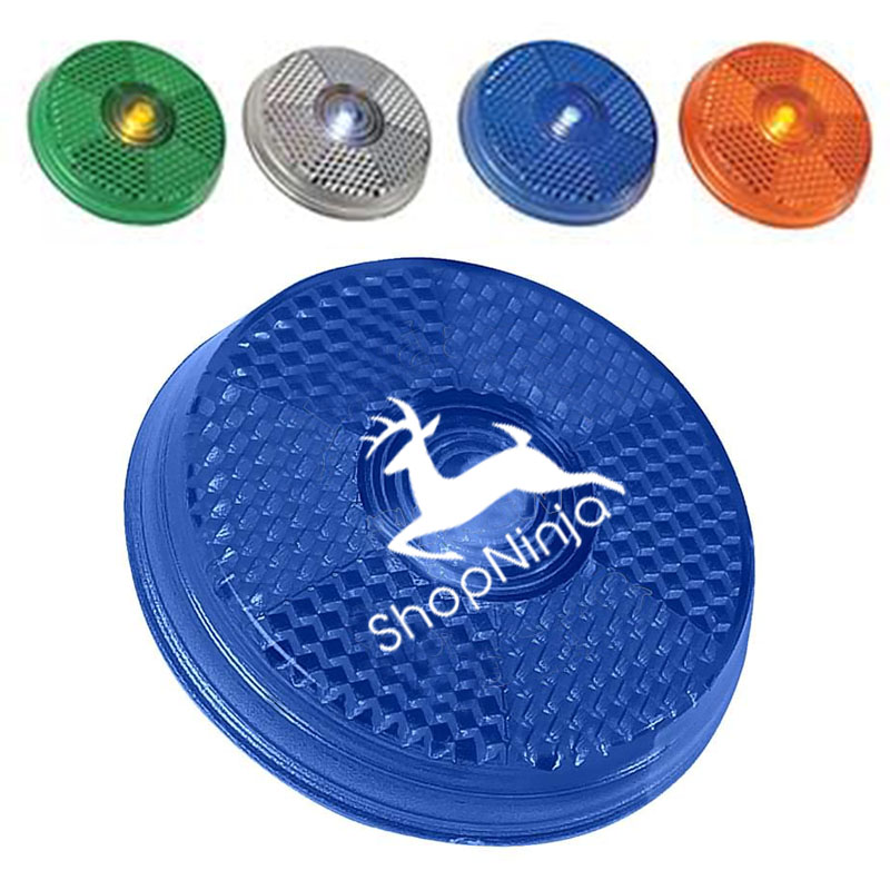 Round Blinking Light With Back Clip