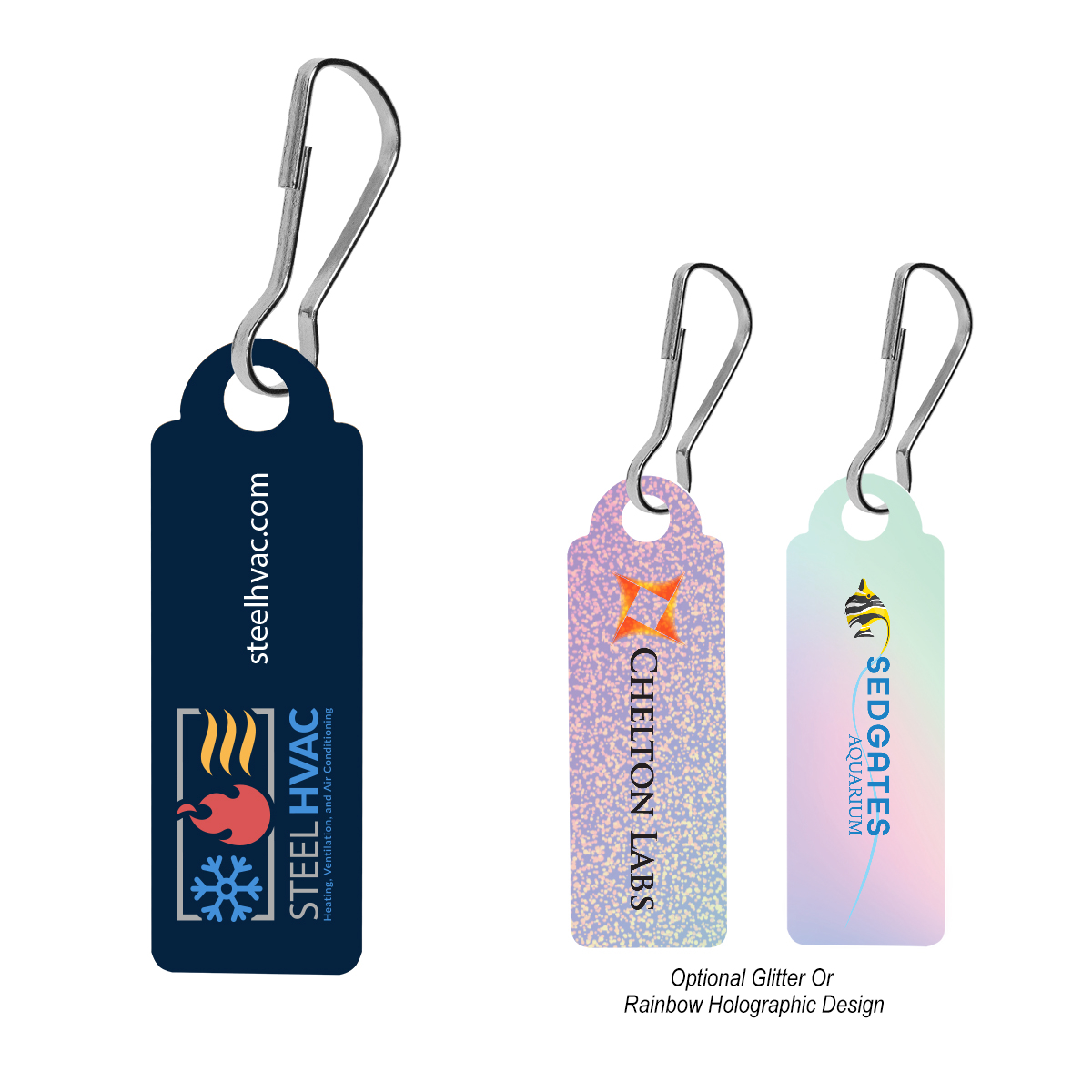 Acrylic Zipper Pull Rectangle