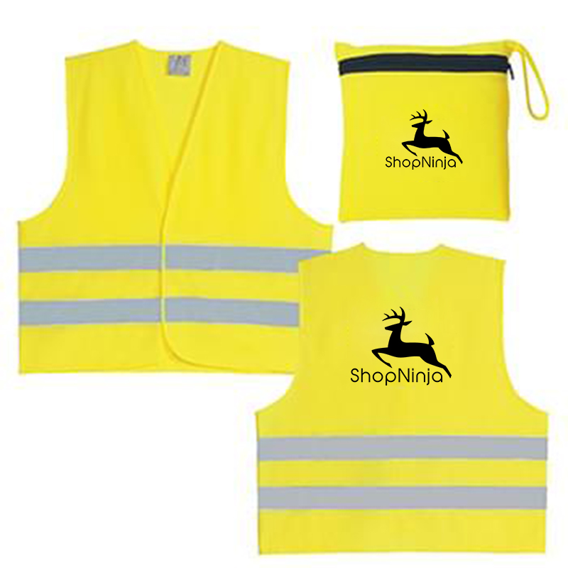 Reflective Safety Vest with Pouch