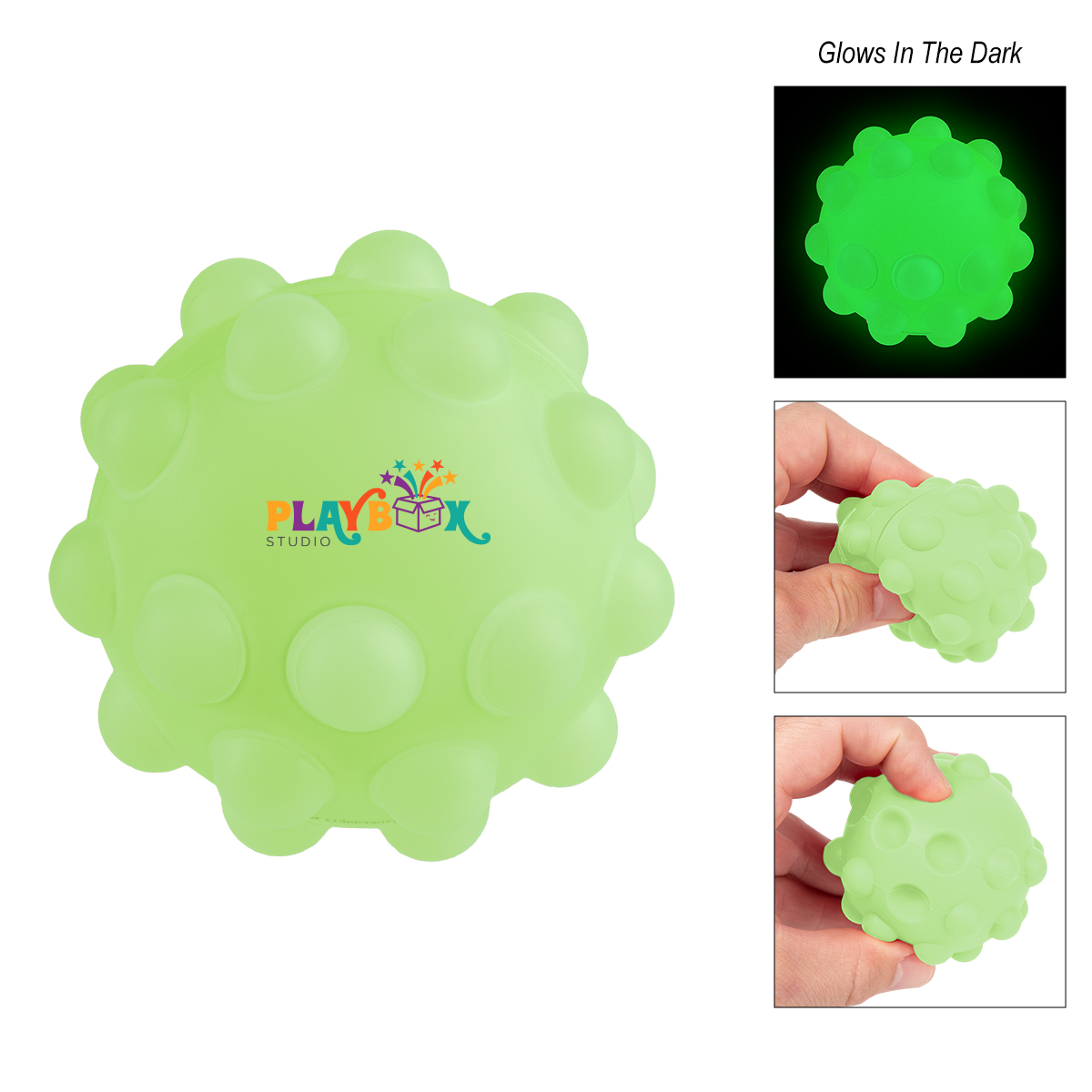 Glow-In-The-Dark Push Pop Ball