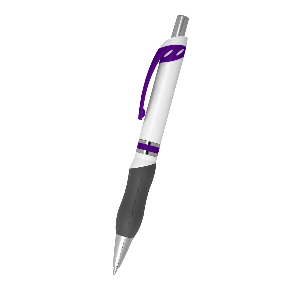 WHITE WITH PURPLE