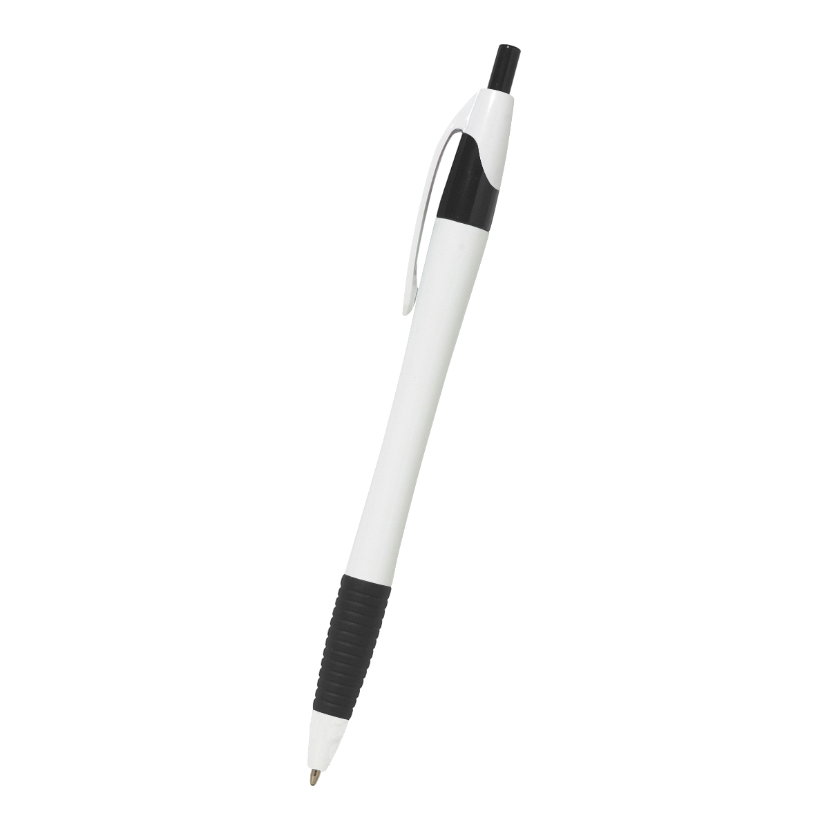 WHITE WITH BLACK