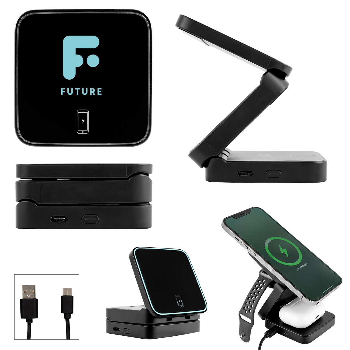 15W rABS Magnetic Multi-Charging Station