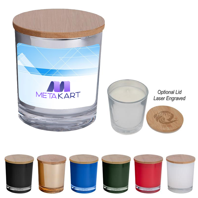 Bamboo Candle with Full Color Label
