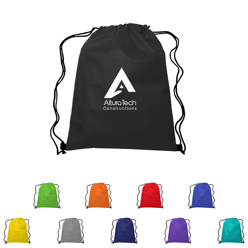 13.5 in w x 16.5 in h Drawstring Non-Woven Bag