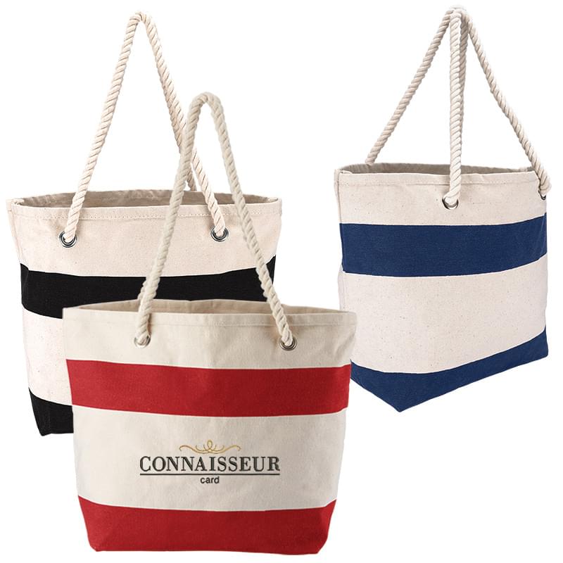 Cotton Resort Tote with Rope Handle