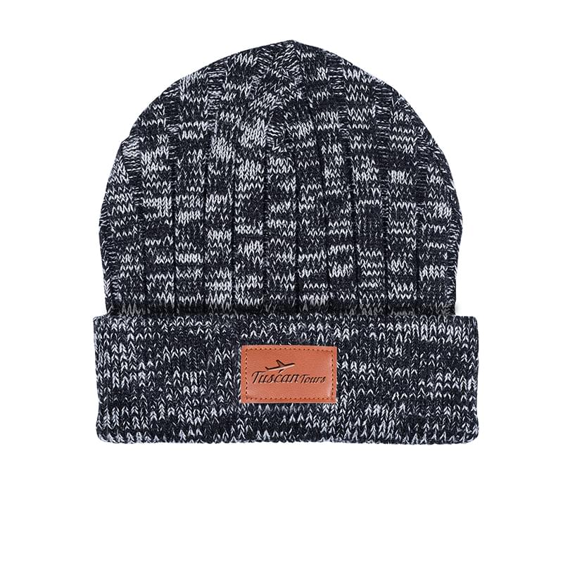 Leeman Heathered Knit Cuffed Rib Beanie