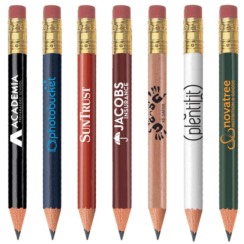 Golf Pencil Round with Eraser