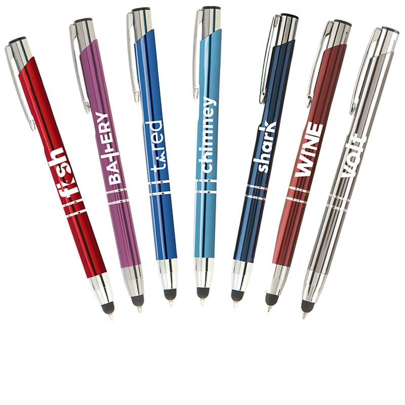 Chico Touch Stylus Laser Engraved Metal Pen