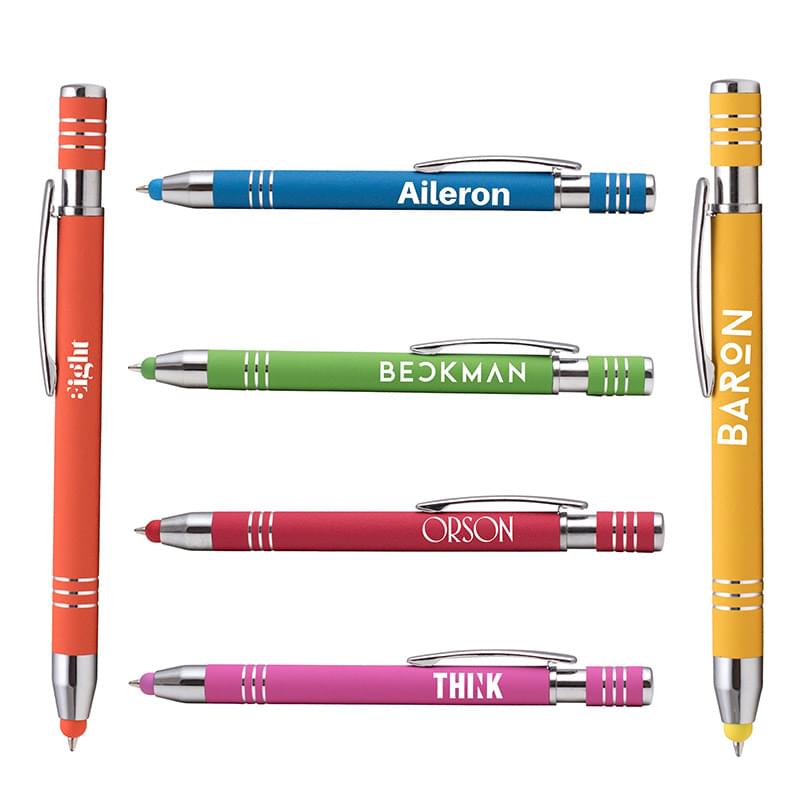 Marin Softy w/ Stylus Laser Engraved Metal Pen