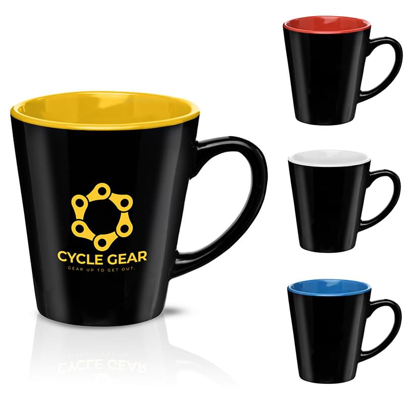 Splash 12 oz. Two Tone Ceramic Mug