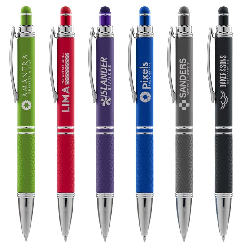Phoenix Softy w/Stylus Laser Engraved Metal Pen