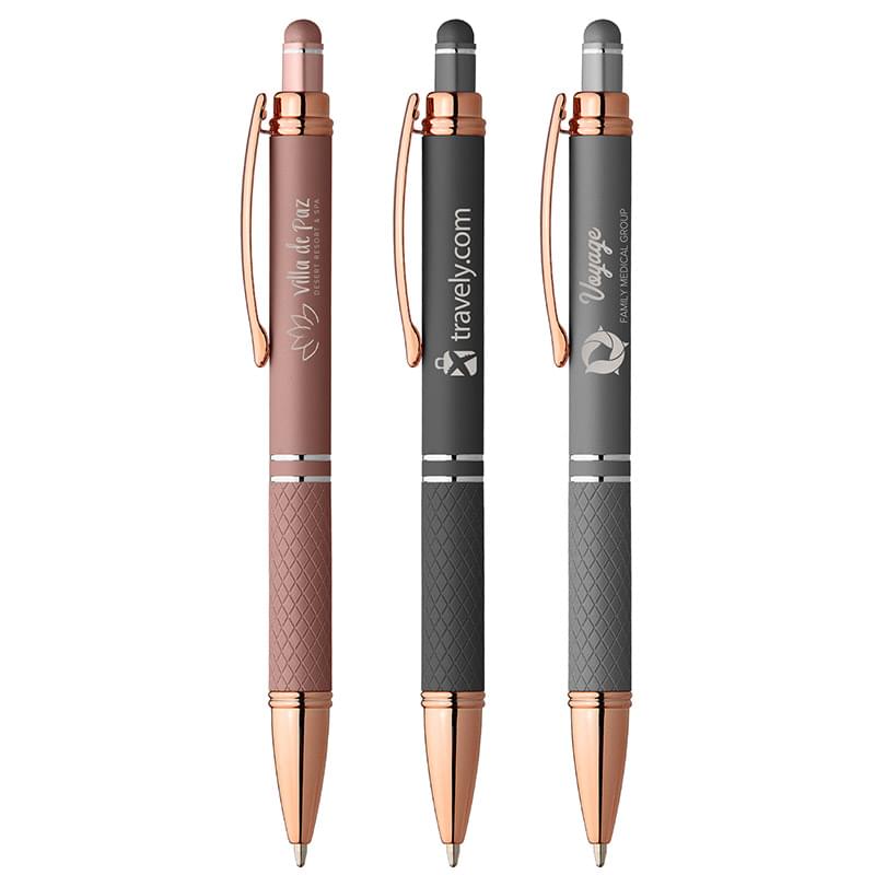 Phoenix Softy Rose Gold Metallic Pen w/ Stylus