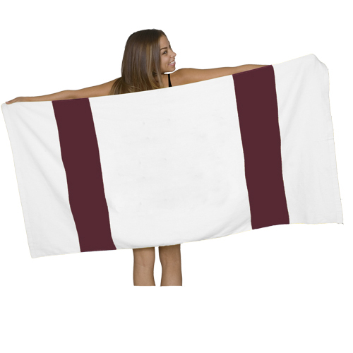 Maroon/White