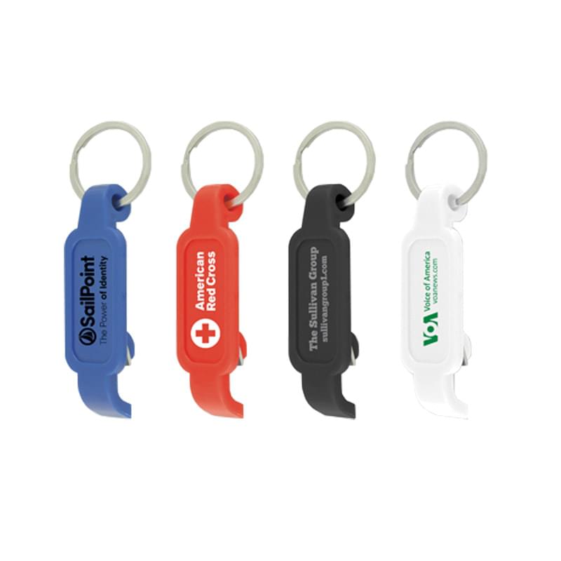 Bottle/Can Opener Key Ring (3/4 in x 2 1/2 in x 1/2 in)