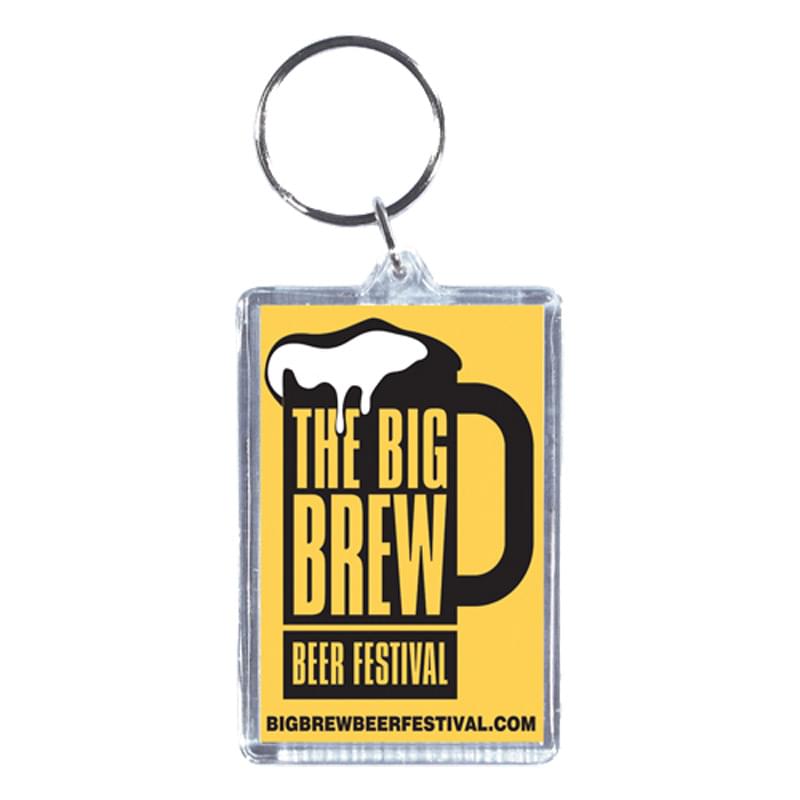 Rectangle Acrylic Keytag (1 7/8 inch x 2 3/4 inch)