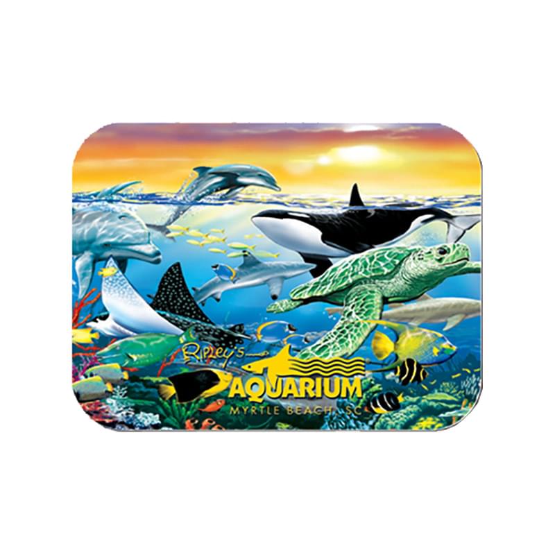 6 in x 8 in Hard Top Custom Rectangle Mouse Pad with 1/8 in Foam Base