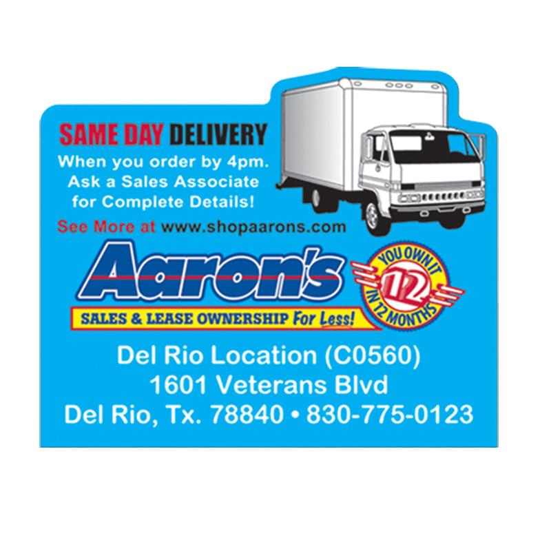 2.5 in x 3 in Delivery Truck Stock Shape Vinyl Magnet - 20mil